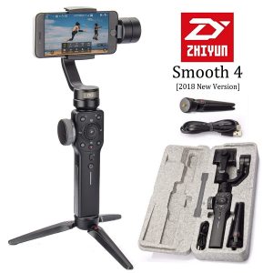 Read more about the article Zhiyun Smooth 4 3-Axis Handheld Smartphone Gimbal Stabilizer, Upgraded Phone Gyro Stabilizer Vlog Tripod w/Focus Pull&Zoom for iPhone Xs Max X/8 Plus/7/SE Samsung Galaxy S9+/S8/S7 etc Mobiles (Black) $95.20 after Coupon Code