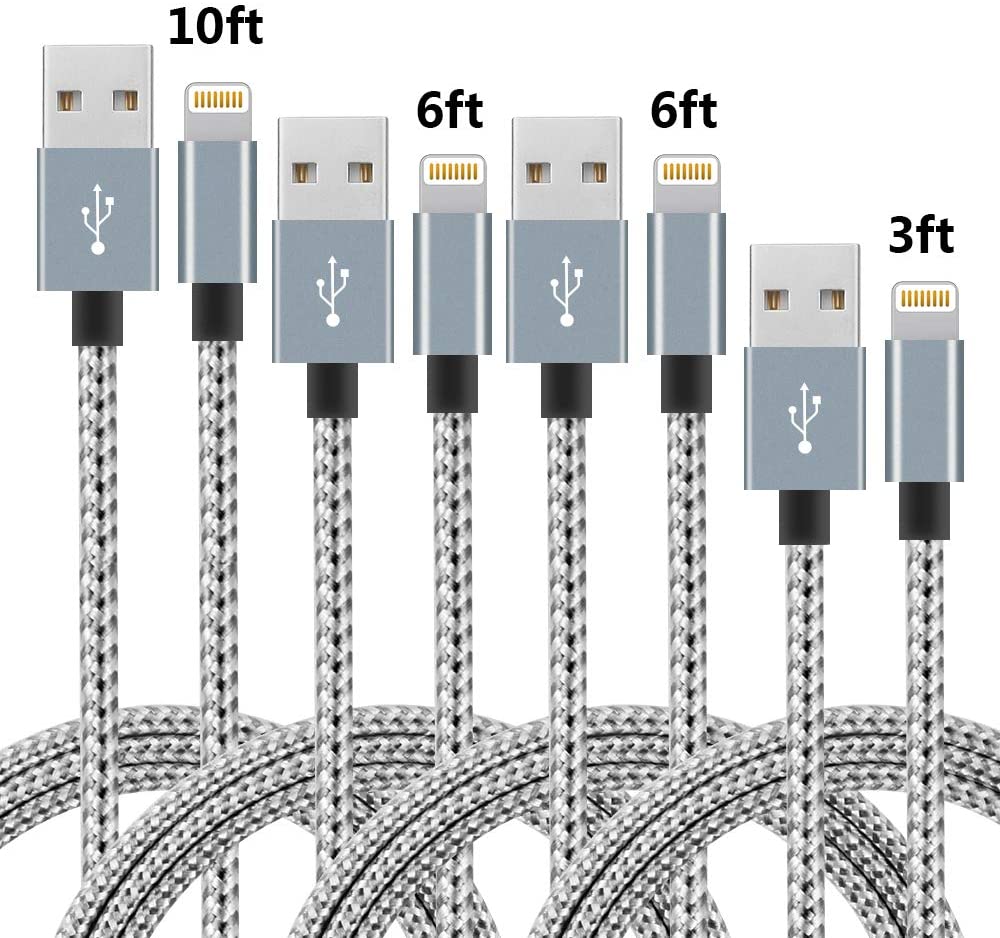 iPhone Lightning Cable Apple MFi Certified Braided Nylon Fast Charger Cable