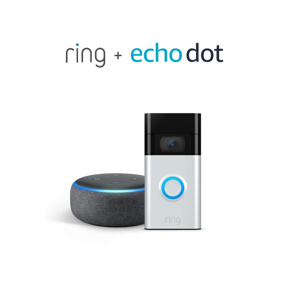 You are currently viewing Prime day deal $69.99 @ Amazon All-new Ring Video Doorbell, Satin Nickel (2020 release) with Echo Dot