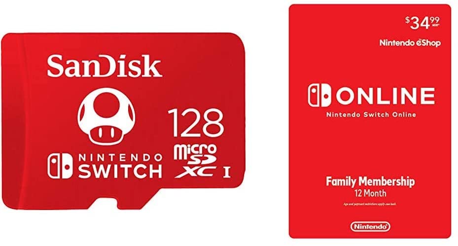 You are currently viewing Amazon Prime Exclusive Deal $39.99 SanDisk 128GB MicroSDXC UHS-I Memory Card for Nintendo Switch – SDSQXAO-128G-GNCZN with Nintendo Switch Online Family Membership 12 Month – Nintendo Switch [Digital Code]