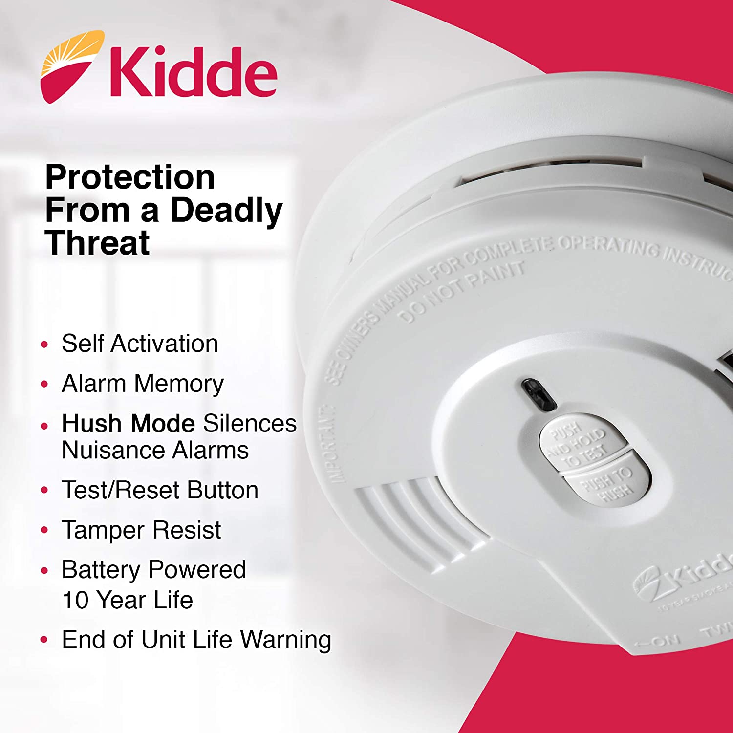 You are currently viewing $9.98 @ Amazon Kidde Sealed Lithium Battery Power Smoke Detector Alarm | Model i9010
