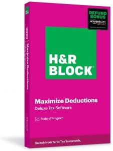 H&R Block Tax Software Deluxe 
