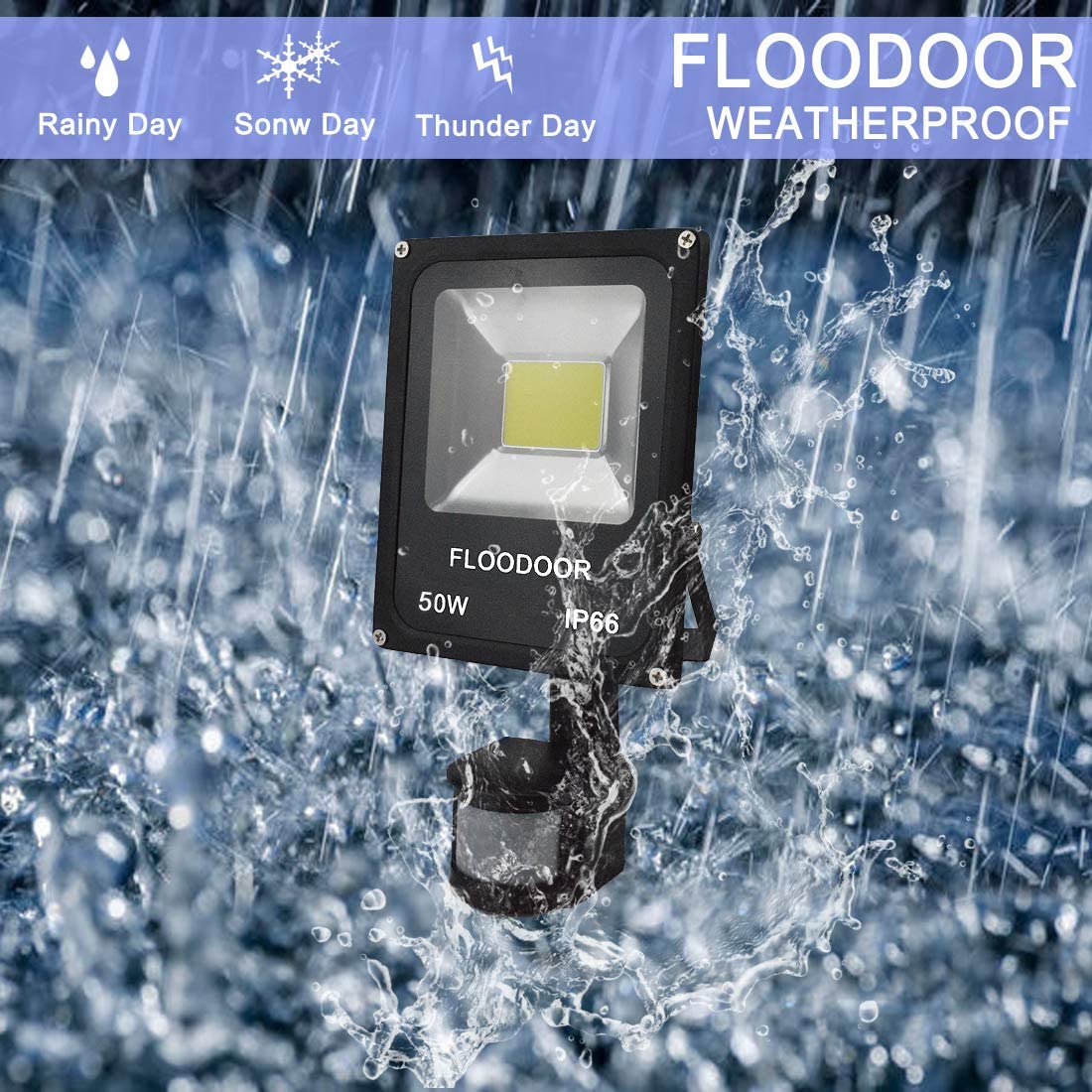 You are currently viewing $12.99 after promo code @ Amazon 50W Motion Sensor Flood Light, 24V AC/DC Led Safety Outdoor Light