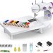 $17.99 after promo code @ Amazon KUQIURW Sewing Machine, Upgraded 2-Speed 2-Thread Portable Sewing Machine with Foot Pedal for Household Travel Beginner 33Pcs Kit &Table