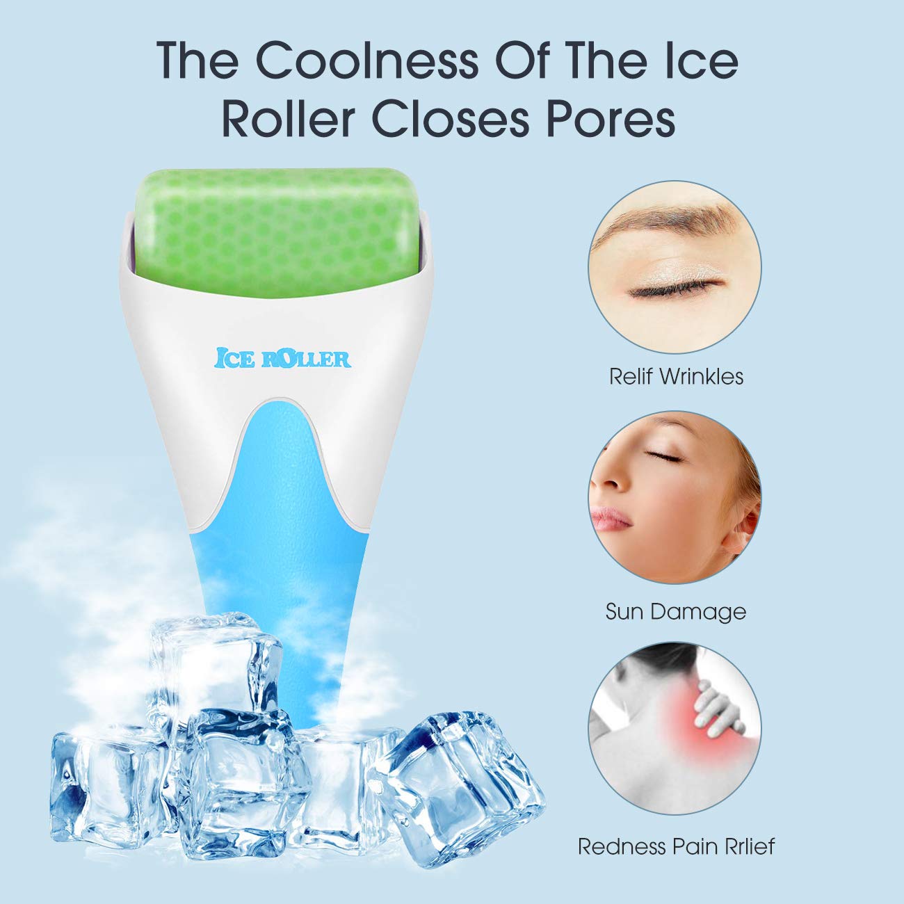 3.90 after coupon and promo code Amazon Ice Roller for Face & Eyes,Face Roller Face Massager