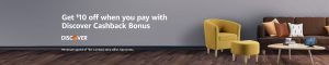 Read more about the article Get $10 off when you pay with Discover Cashback Bonus @ Amazon (Selected Account only)