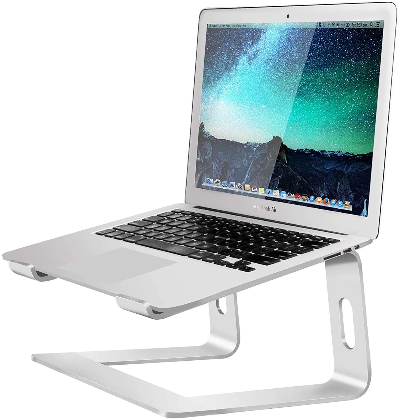 You are currently viewing $14.62 after promo code @ Amazon Soundance Laptop Stand, Aluminum Computer Riser, Ergonomic Laptops Elevator for Desk, Metal Holder Compatible with 10 to 15.6 Inches Notebook Computer, Silver