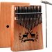 $7.98 @ Amazon Kalimba thumb piano 17keys thumb piano, portable finger piano gift, with musical score hammer learning instructions, easy to learn, suitable for adults and children beginners (brown)